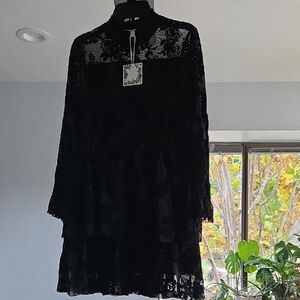 Elegant Girls 12/14  Black Lace Dress